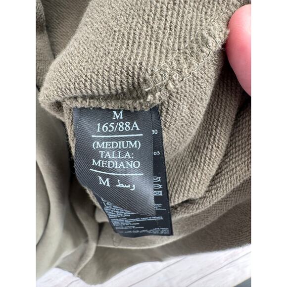 ALL SAINTS Xonda Full Zip Hoody Dress Womens Medium Olive Green Rough Hem - Picture 9 of 15